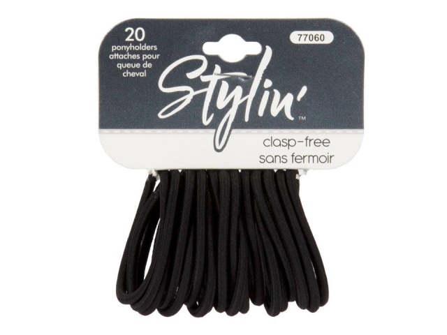 Ponyholder 20-PC Basic Black Stylin