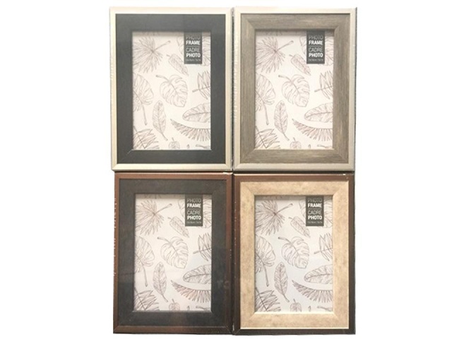 Frame Woodgrain/Metallic 5x7, 4asst, PS, shrink, pdq\