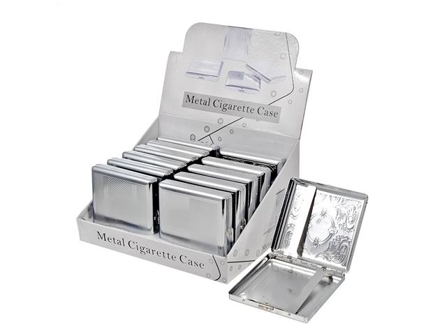 Cigarette Case Metal Display Box 12/display Asstd 3.50 X 3.50 - Each Sold Individually\
