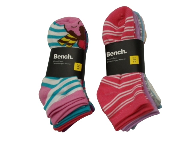 Socks Women\'s 6pk. Bench Assorted - each sold individually