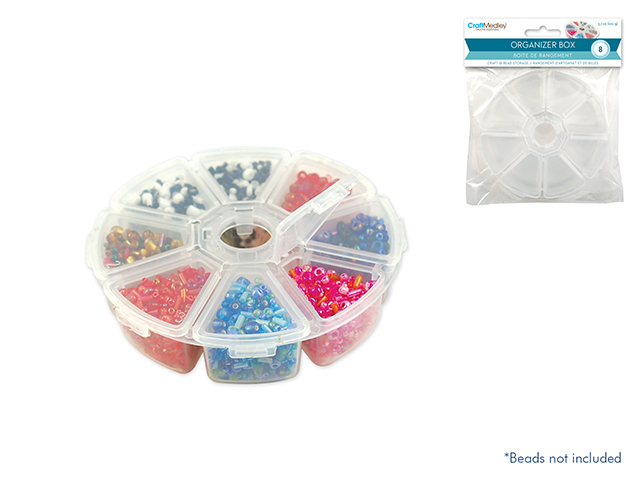 Craft/Bead Storage 8 slot 4 Organizer Box\