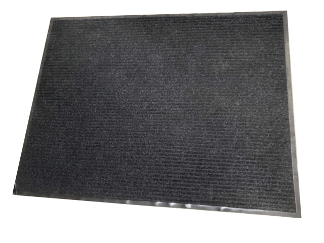 Rubber mat Black entrance with back 120x150 cm