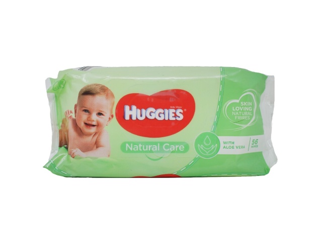 Baby Wipes 56pk Natural Care Aloe/10 (endcap) Huggies