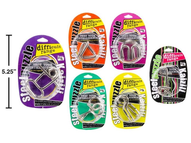 Steel IQ Puzzle, 12/assorted