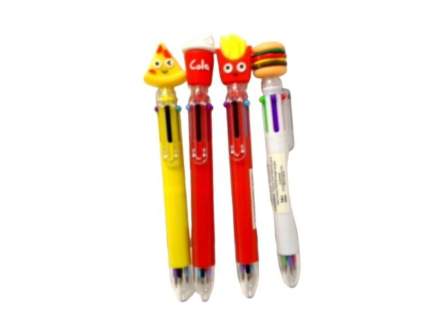 Pen 6 In 1 Colours Snack Food Diamond Vision