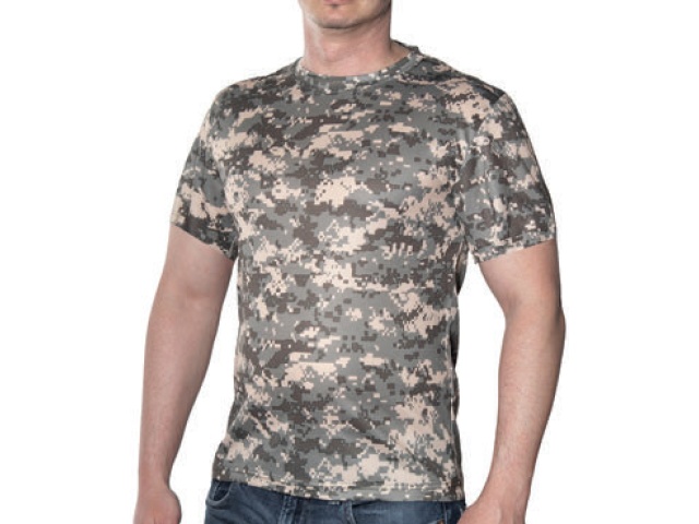 Military T-shirts Xxlarge Acu Digital Kwik Dry Short Sleeve