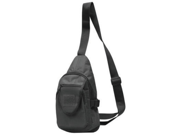 Mil-spex Tactical Sling Pack - Black - 8 Litres 10x7x5 Inch 25x18x13cm