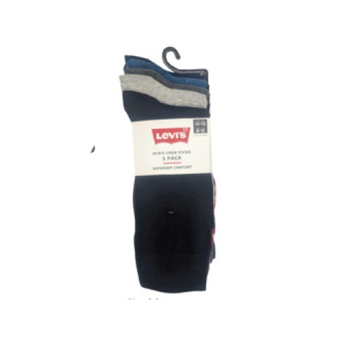 Levi's Crew Socks - Men's 5 Pack Size 10-13
