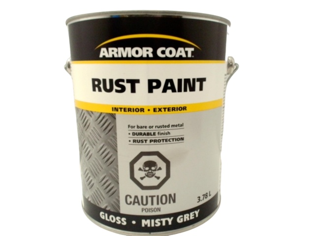 Rust Paint Gallon Misty Grey Interior Exterior Armor Coat