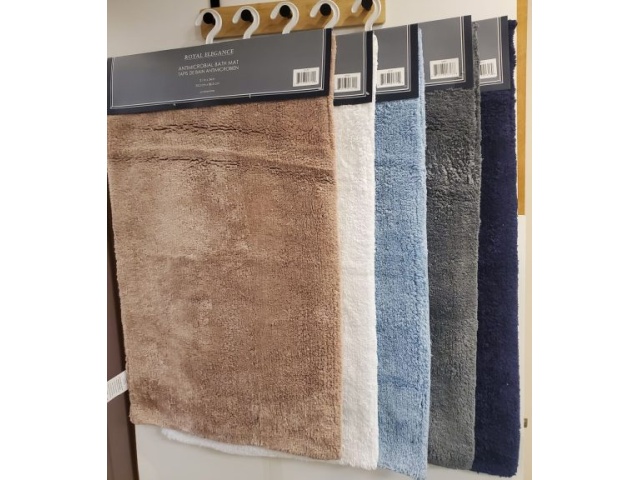100% Cotton Antimicrobial Bath Mats 21x34\