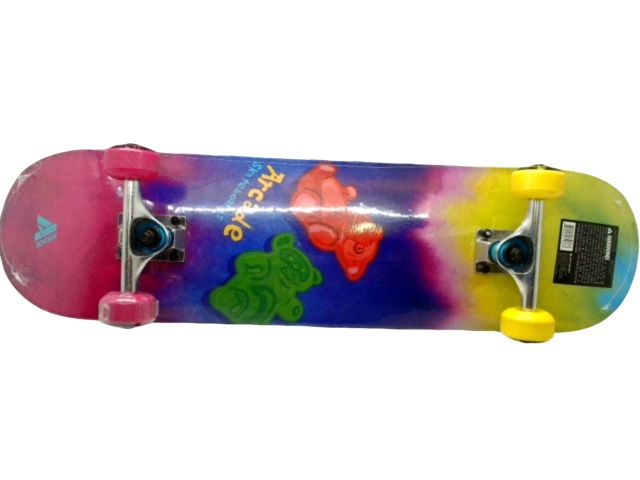Skateboard Arcade Gummy Bear Design